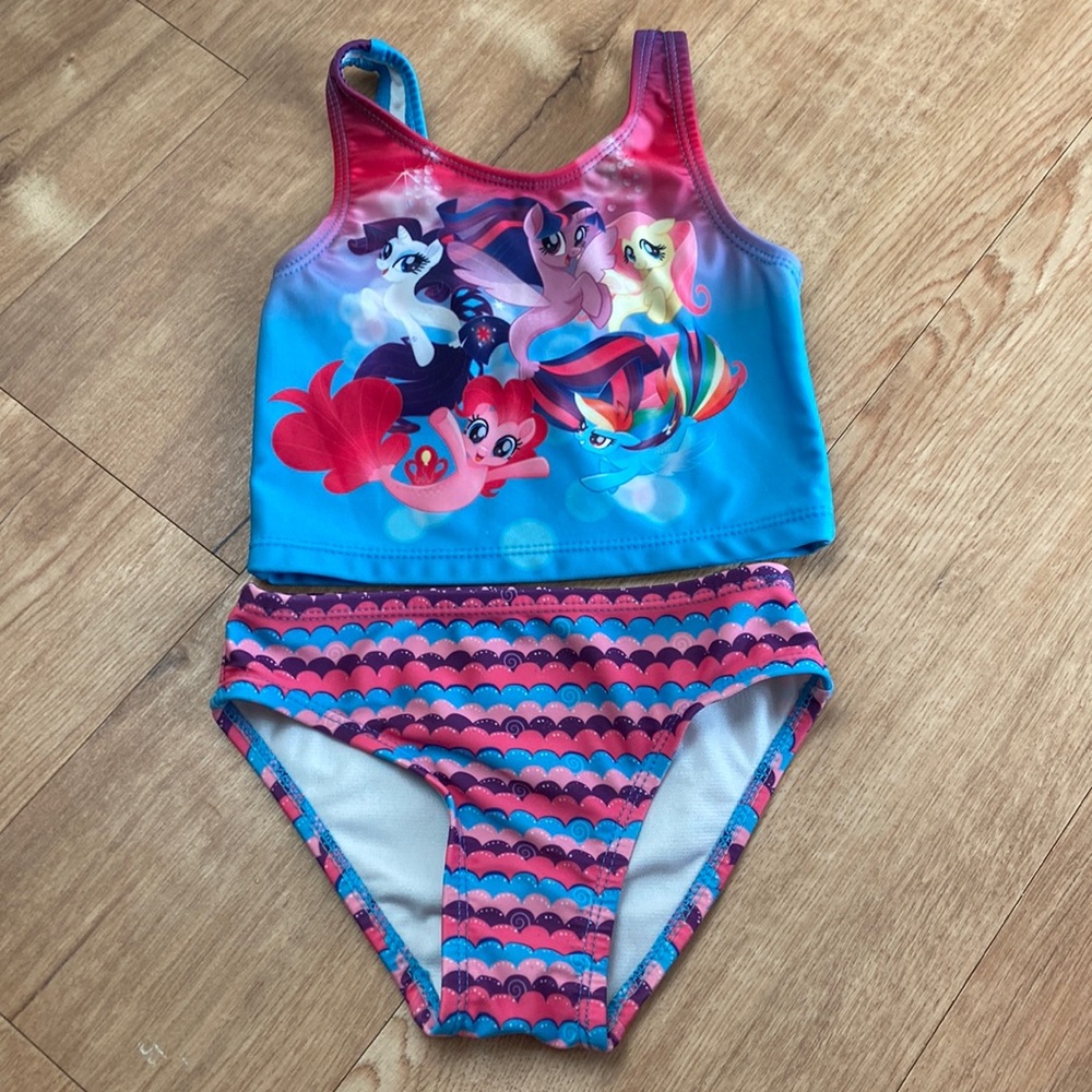 My Little Pony Toddler 2 Piece Swimsuit Size 3